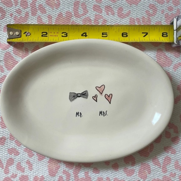 Rae Dunn Mr and Mrs dish - Picture 2 of 4